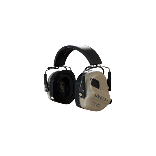 Noise-canceling earmuffs